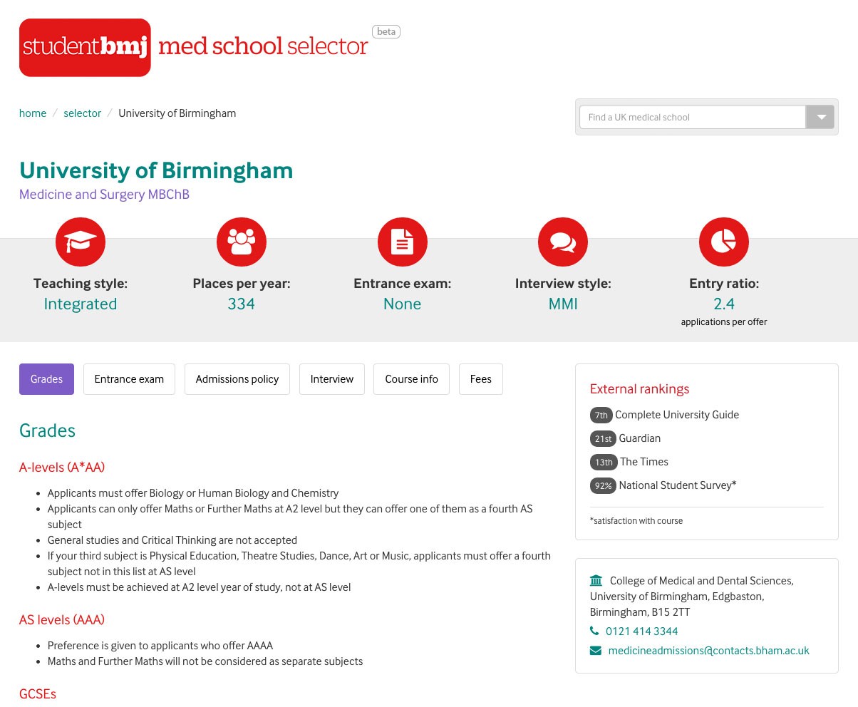 Med School Selector screenshot 4