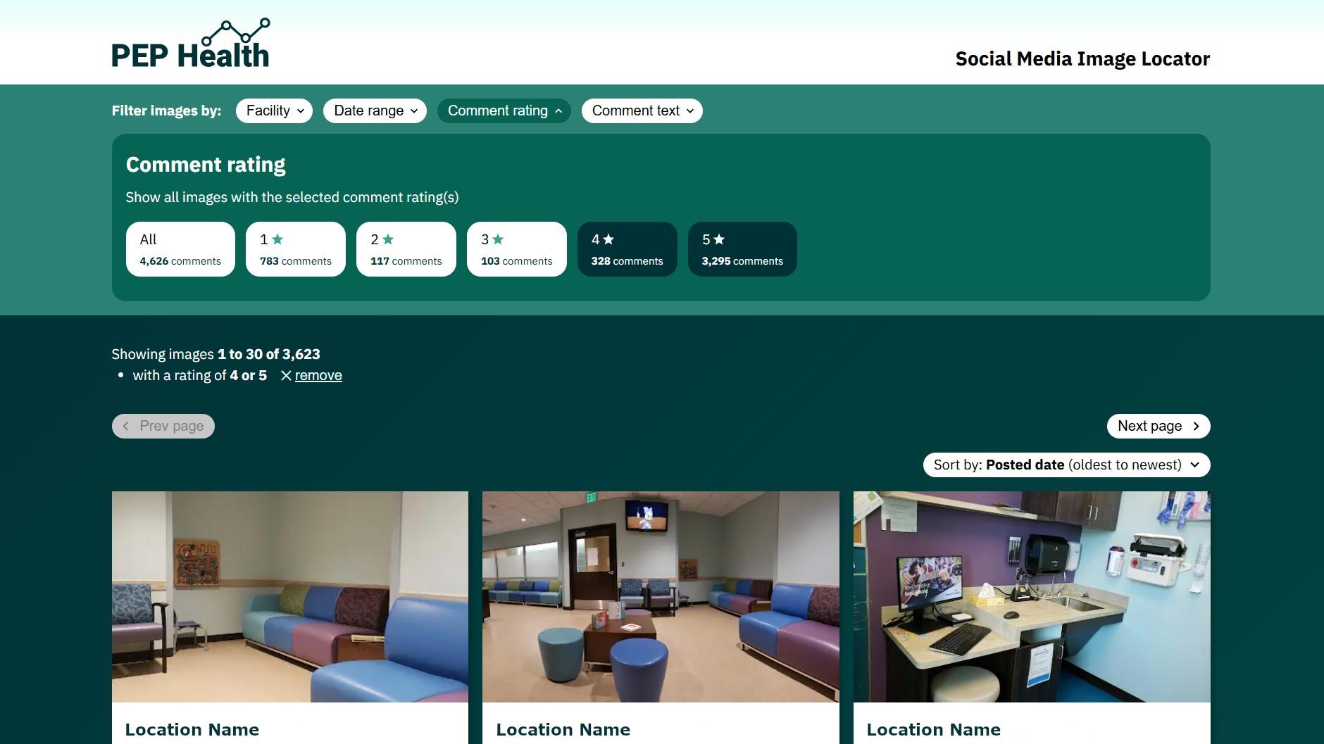 Social Media Image Locator